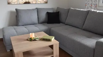 Ein Sitzbereich in der Unterkunft Sunseitn Apartments