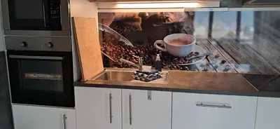 Küche/Küchenzeile in der Unterkunft Apartmenthaus Hinterer