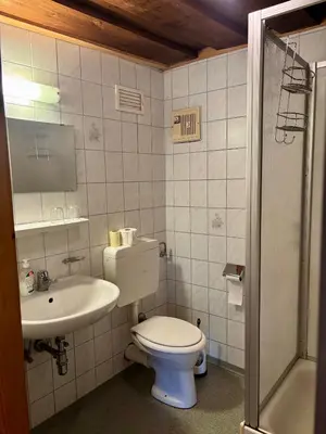 Ein Badezimmer in der Unterkunft Moarhof