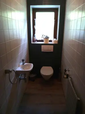Ein Badezimmer in der Unterkunft Leitingerhof