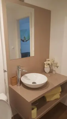 Ein Badezimmer in der Unterkunft Seeblick Krippenstein
