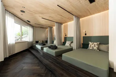 Ein Bett oder Betten in einem Zimmer der Unterkunft Erzherzog Johann Alpin Style Hotel - Adults Only