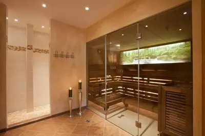 Ein Badezimmer in der Unterkunft Hotel Lindenhof