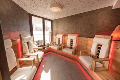 Ein Sitzbereich in der Unterkunft Hartweger's Hotel