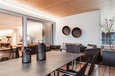 Ein Sitzbereich in der Unterkunft ALPINE LOFT Martini