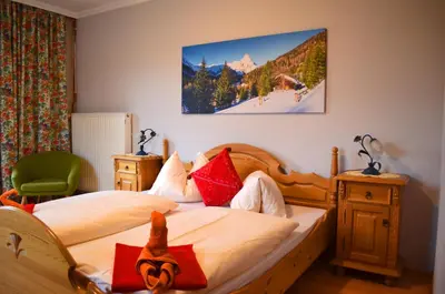 Ein Bett oder Betten in einem Zimmer der Unterkunft Pension Gruber