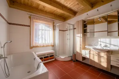 Ein Badezimmer in der Unterkunft Ferienwohnungen Schwabhof