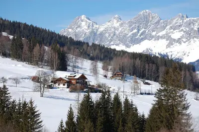 Naturlandschaft in der Nähe des Bauernhofs
