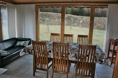 Ein Sitzbereich in der Unterkunft My Chalet In Murau