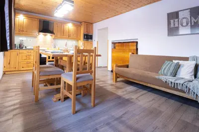 Küche/Küchenzeile in der Unterkunft Apartmenthaus Esther