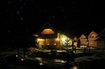 Das Gebäude in dem sich das Chalet befindet