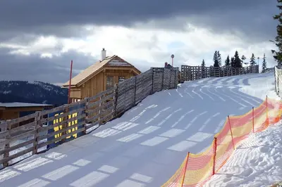 Veselý Svišť Chalet Lachtal im Winter