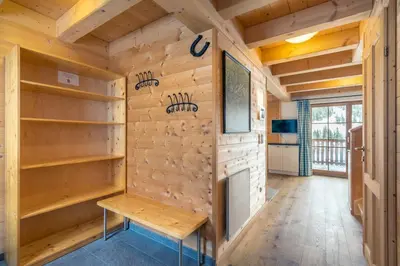Küche/Küchenzeile in der Unterkunft Veselý Svišť Chalet Lachtal