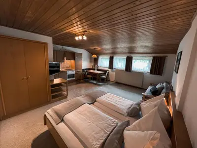 Ein Sitzbereich in der Unterkunft Hoamat House I Boutique Apartments