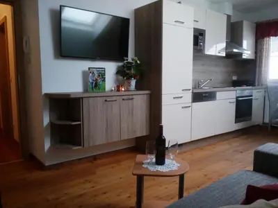 Küche/Küchenzeile in der Unterkunft Appartment Stroblhof