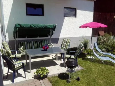 Ein Garten an der Unterkunft LANDHAUS Pichler