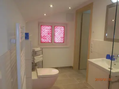 Ein Badezimmer in der Unterkunft Gästehaus Rosa Leitgeb