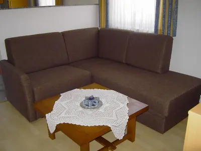 Ein Sitzbereich in der Unterkunft Appartement Pichler