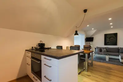 Küche/Küchenzeile in der Unterkunft Appartement Auszeit