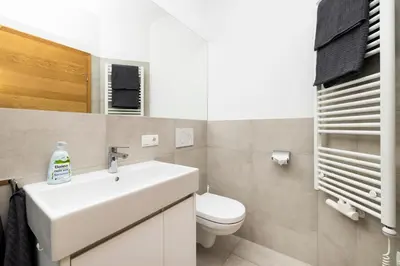 Ein Badezimmer in der Unterkunft Fischis Alpen Appartements