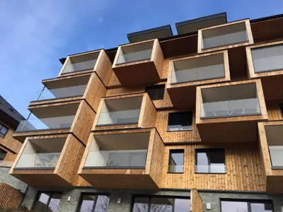 Das Gebäude in dem sich die Ferienwohnung befindet