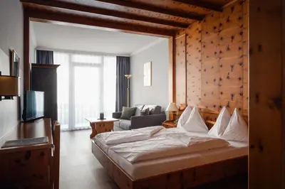 Ein Bett oder Betten in einem Zimmer der Unterkunft Alpenland St Johann