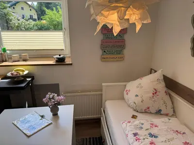 Grundriss der Unterkunft Helle Ferienwohnung Saunahaus