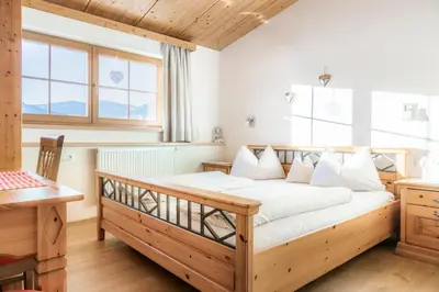 Ein Bett oder Betten in einem Zimmer der Unterkunft Appartement Arnoldgut