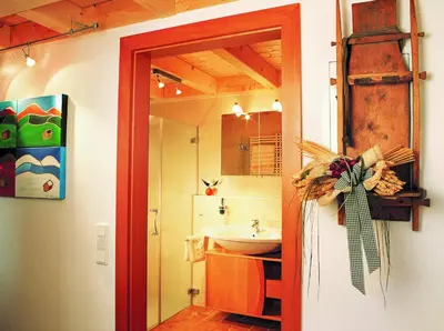 Ein Badezimmer in der Unterkunft Ferienwohnung Anderl