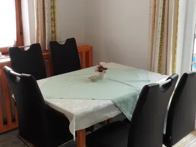 Ein Sitzbereich in der Unterkunft Hilde