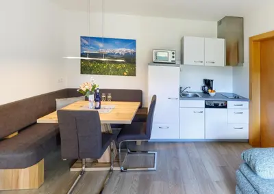 Küche/Küchenzeile in der Unterkunft Haus Scherz