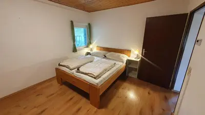 Ein Bett oder Betten in einem Zimmer der Unterkunft Apartmán Tauplitz