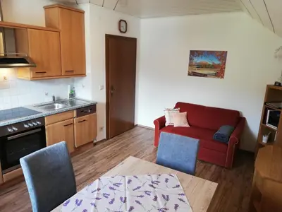 Küche/Küchenzeile in der Unterkunft Ferienwohnung Marina