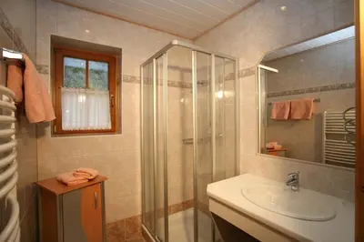 Ein Badezimmer in der Unterkunft Appartement Feldlhof