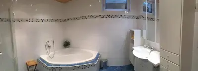 Ein Badezimmer in der Unterkunft Garten Apartment Diwoky