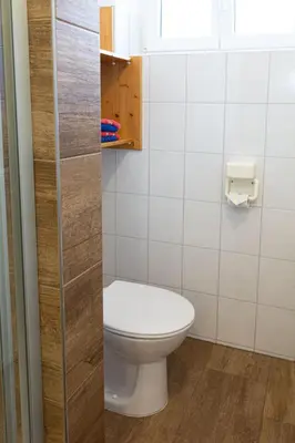 Ein Badezimmer in der Unterkunft Die Traunmühle