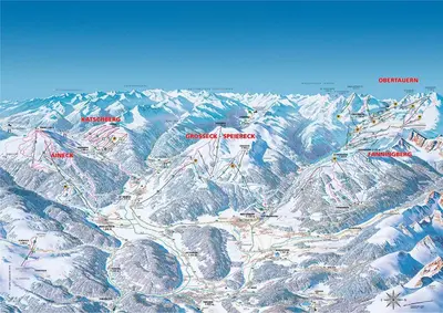 Ein allgemeiner Bergblick oder ein Berglick von der Ferienwohnung aus