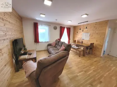 Ein Sitzbereich in der Unterkunft Alpine Tauplitz TOP 5