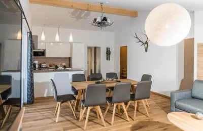 Küche/Küchenzeile in der Unterkunft Panorama Lodge Premium Apartments