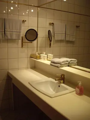 Ein Badezimmer in der Unterkunft Hotel Pension Stadlhuber Aktivpark Kremsmünster