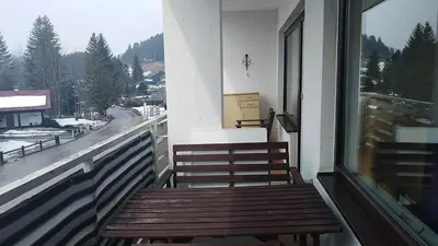 Ein Balkon oder eine Terrasse in der Unterkunft Happy Stay Apartment