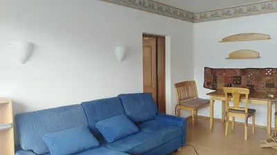 Ein Sitzbereich in der Unterkunft Happy Stay Apartment