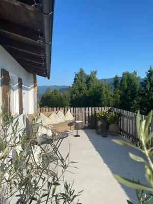 Ein Balkon oder eine Terrasse in der Unterkunft Landhaus Trinker