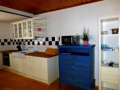 Küche/Küchenzeile in der Unterkunft Appartment Almenliesl