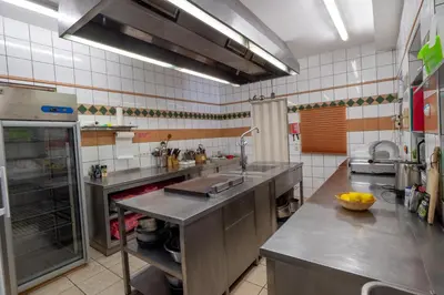 Küche/Küchenzeile in der Unterkunft Almhaus Dachsteinblick am Feuerkogel