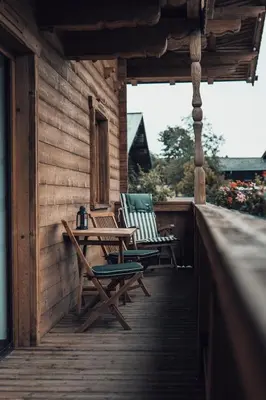 Ein Balkon oder eine Terrasse in der Unterkunft Wimmhof