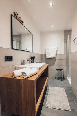 Ein Badezimmer in der Unterkunft Wimmhof
