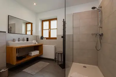 Ein Badezimmer in der Unterkunft Wimmhof