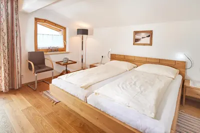 Ein Bett oder Betten in einem Zimmer der Unterkunft Haus Panoramablick