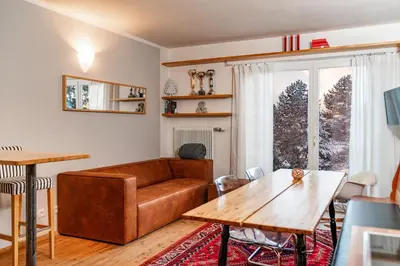 Ein Sitzbereich in der Unterkunft Alpin Appartement Reinhard Tritscher